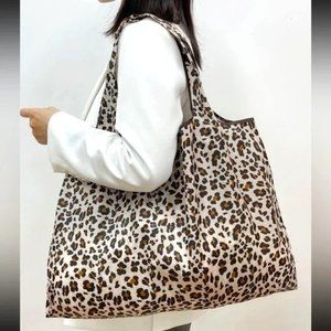 Leopard Print Reusable Market Bag